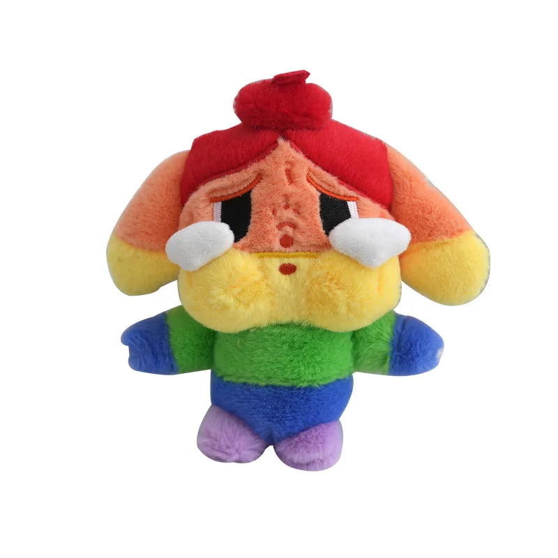 Veľkoobchod 12ks/časť 4 palcov Hot Rainbow Cry Girl Doll Doll Keyring Keychain Bag Hračky Hračky pre deti Darčeky