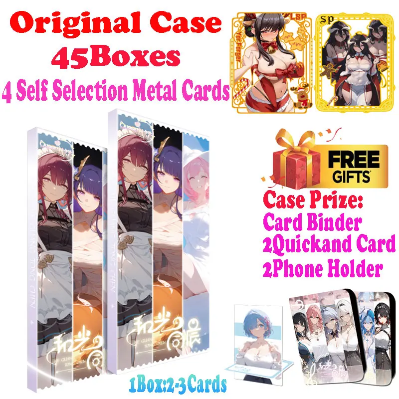 Veľkoobchod 2024 najnovšia kolekcia Heguangtongchen Dlhá karta Ticket Card Goddess Waifu Box ACG CCG Doujin Toys Hobby Gif