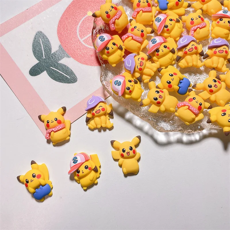 Veľkoobchod 20ks karikatúra Anime Pokemon Pikachu kawaii remeselnícke remeslá pre domácich majstrov