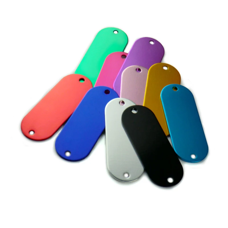Veľkoobchod 20ks značky Pes pre golier Názov šarm id id Oval Custom Hliníkový domáci maznáčik Pet Pet Pet Personalized Dogs
