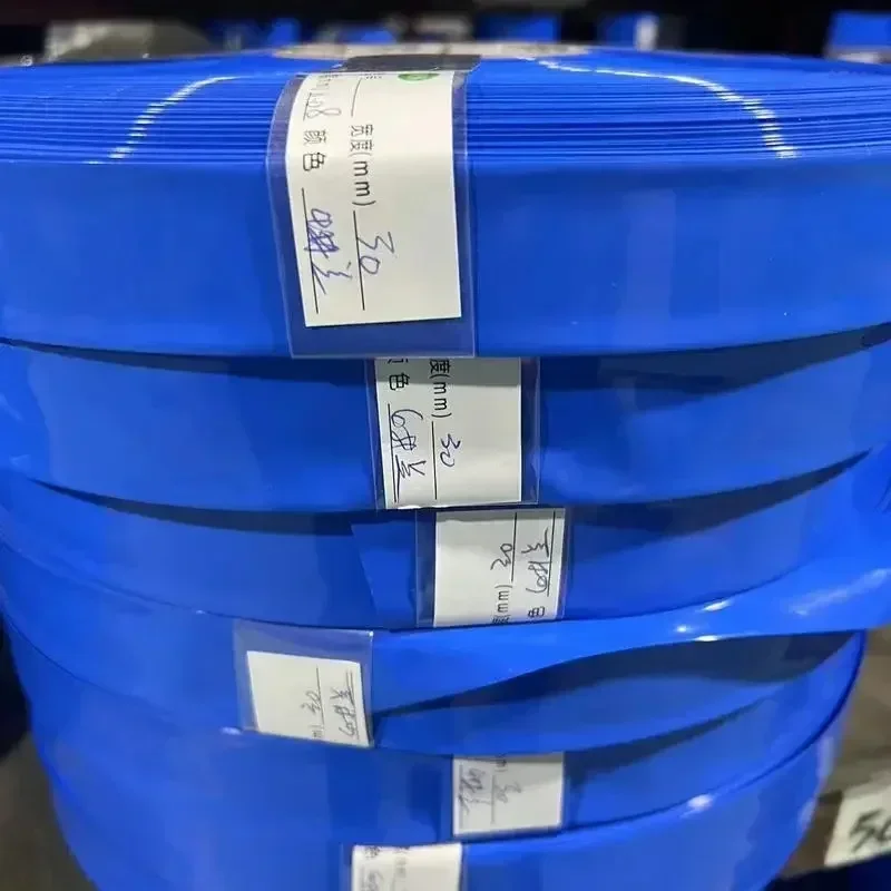 Veľkoobchod 30x0,08 mm 5 kg PVC Tepelne zmrštiteľný film 18650 26650 Lítiová batéria Púch na izoláciu Izolačný Rúrka
