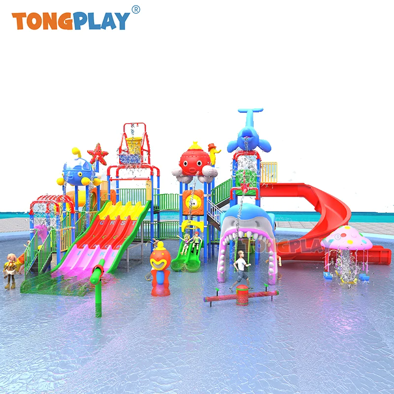 Veľkoobchod Aqua Park Water Play Equipment Slide Kids Water Playground Plavecký bazén vodná šmýkačka