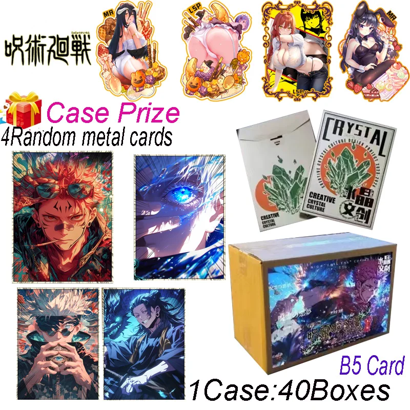 Veľkoobchod B5 Crystal Diamond Micro Flash Sanding Jujutsu Kaisen3 Karty Booster Box Gojo Satoru Nanami Sukuna Hobby Gift