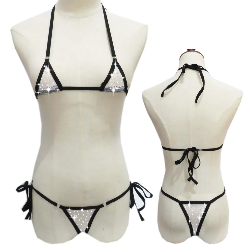 Veľkoobchod dizajnér Exotické tanečné oblečenie pól striptéra outfity Stripper oblečenie sexy bikiny súpravy shinestone spodné prádlo Ženy
