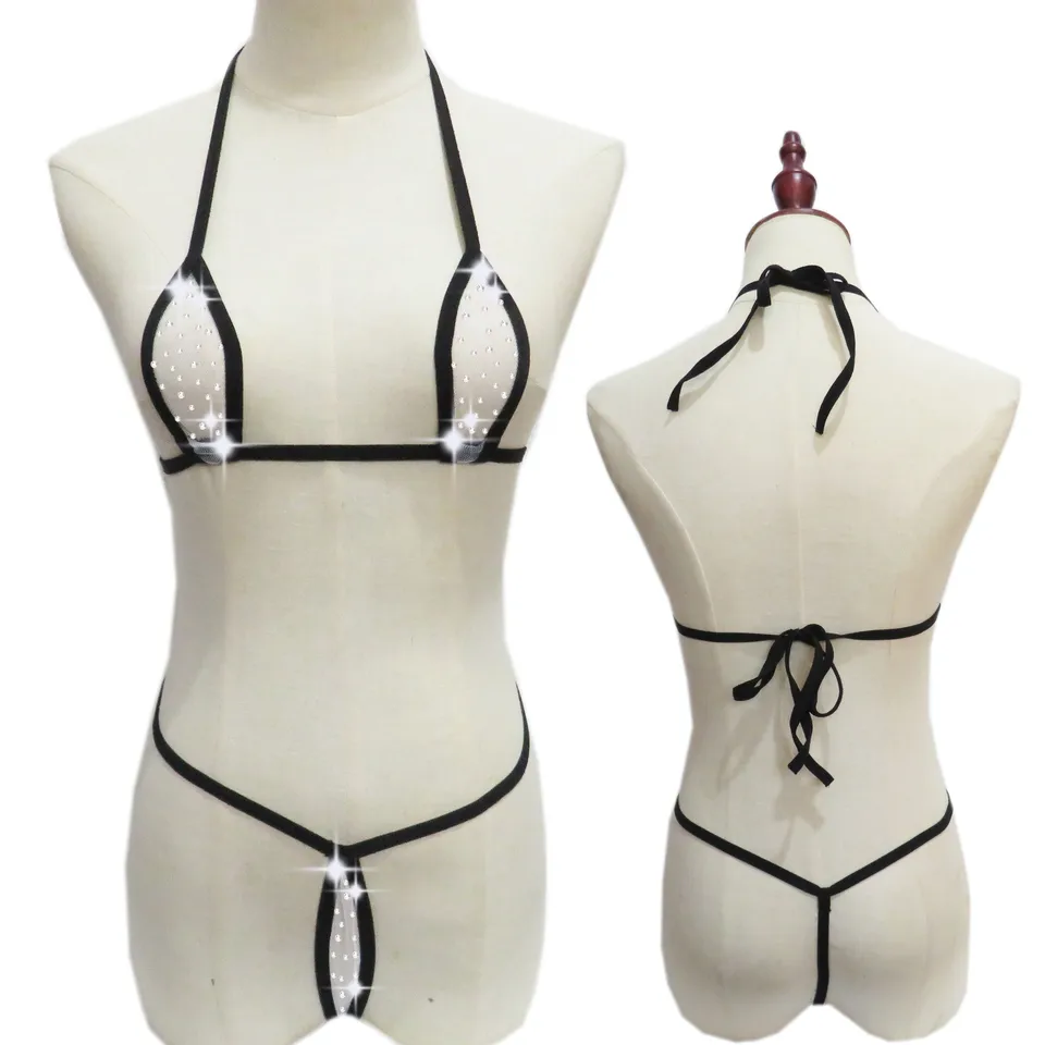 Veľkoobchod dizajnér Exotické tanečné oblečenie pól striptéra outfity Stripper oblečenie sexy bikiny súpravy shinestone spodné prádlo Ženy
