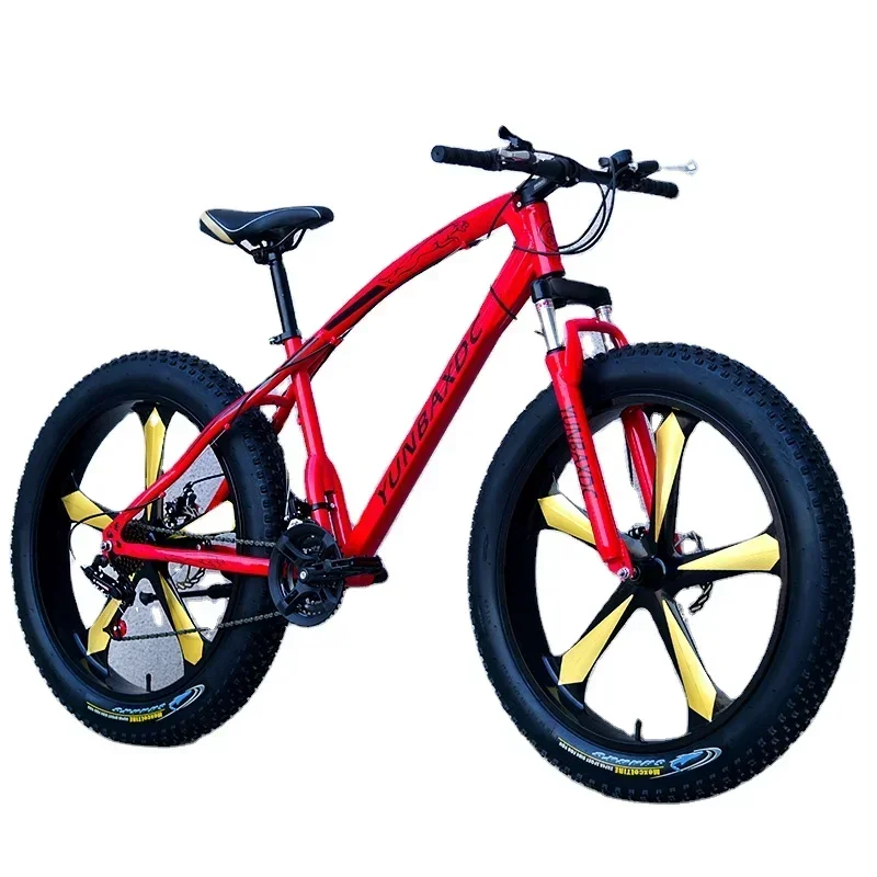 Veľkoobchod lacná oceľ 21speed Fat Mountain Bike Rám Snehový bicykel tuk Cyklus 26 palcov/24 26 palcových bicyklov Fatbike/Fat Bicycle