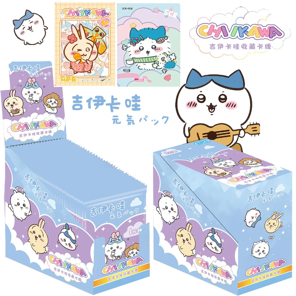 Veľkoobchod Nová kolekcia Chiikawa Conlection Card Kausakijihouka Kawaii Postava anime hračky Card Deti roztomilý darček