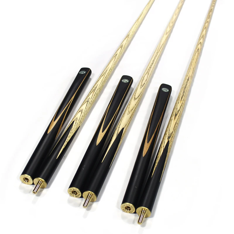 Veľkoobchod profesionáli 3/4 spojil 10 mm snooker cue palice popol drevo bazén biliardové narážky
