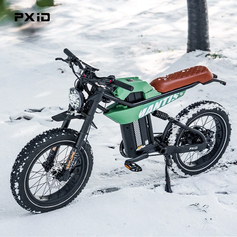 Veľkoobchod PXID P6 20 palca Najlepšie fatbike 750W 1200 W elektrické špiny motocykel Plné zavesenie E Bicycle MTB