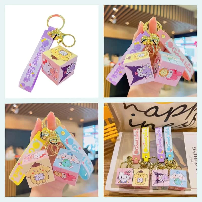 Veľkoobchod Sanrio Keychain Sanrio Nízka cena zúčtovania Inventár hračky Kuromi My Melody Viacnásobné kľúčové Cinnamoroll Bag Darče