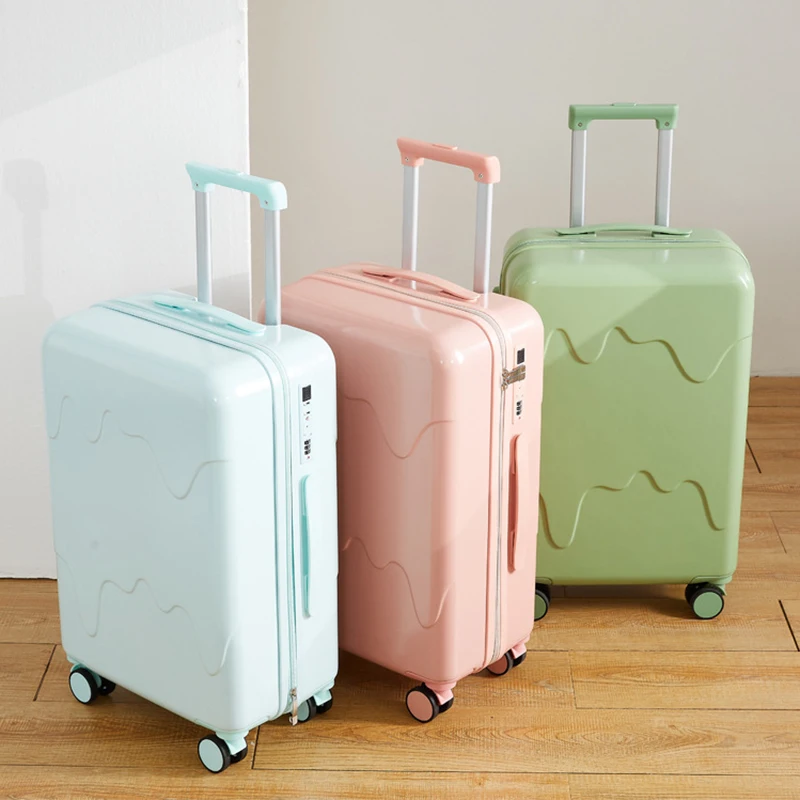 Veľkoobchod z batožiny Žena Cardan Where Heslo Pohár držiteľ USB nabíjanie portov na palube Trolley Travel Suitcase Truck Trunk