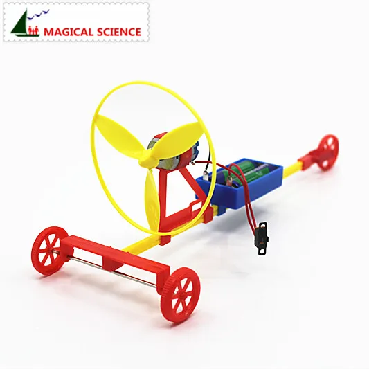 Veľkoobchod zábava Physics Experiment Air Driving Power Racing CAR DIY Materiály, vzdelávacia súprava domácej školy, najlepší darček pre deti
