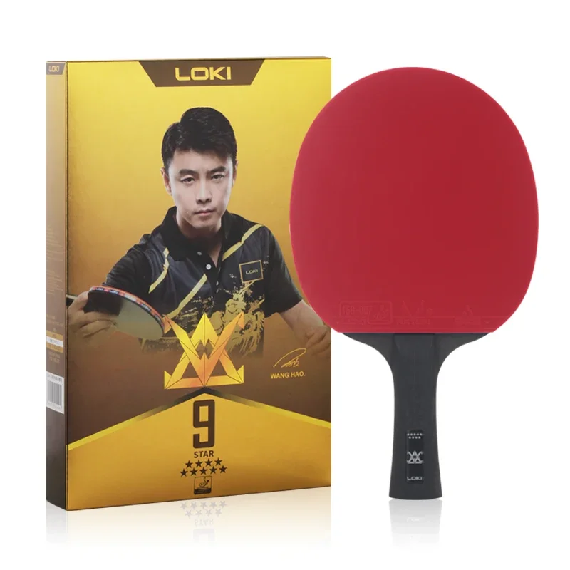 Veľkoobchodná cena E Series 9 Hviezdna profesionálna stolová tenisová raketa, stolný tenis, stolný tenisový pádla