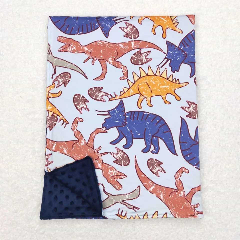 Veľkoobchodné batoľatá dinosaury flanelové deti tenké prikrývky Detský chlapec detské posteľné postieľky fleece prikrývka