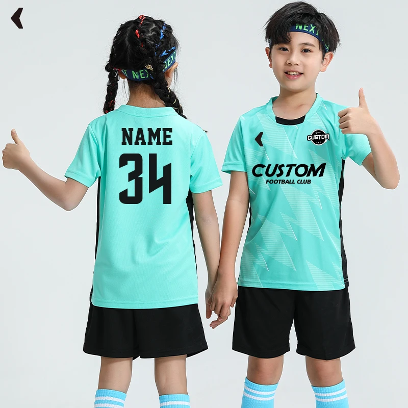 Veľkoobchodné tímy Logo mládež futbalové uniformy chlapcov Futbal Wear Wear 100% Polyester OEM futbalové uniforma futbalové dresy 2332