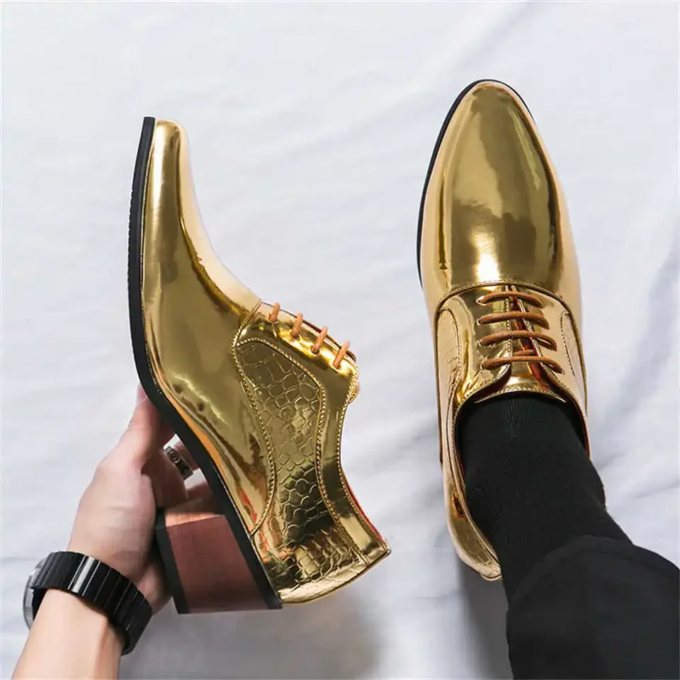 Veľkosť 40 39-40 topánky pre mužov pre muža Wide Shoes Men Muž svadobné topánky Spory Sports Link VIP nohy nosenie Sapateneis Shoess