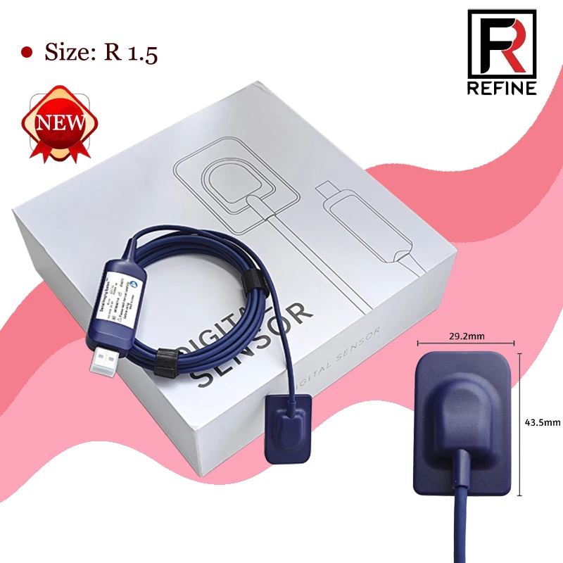 Veľkosť rafinácie 1.5 Dental Radiovisograf röntgenový snímač RX Digital odontológico Radiovisografo Dentist Supply Equipment