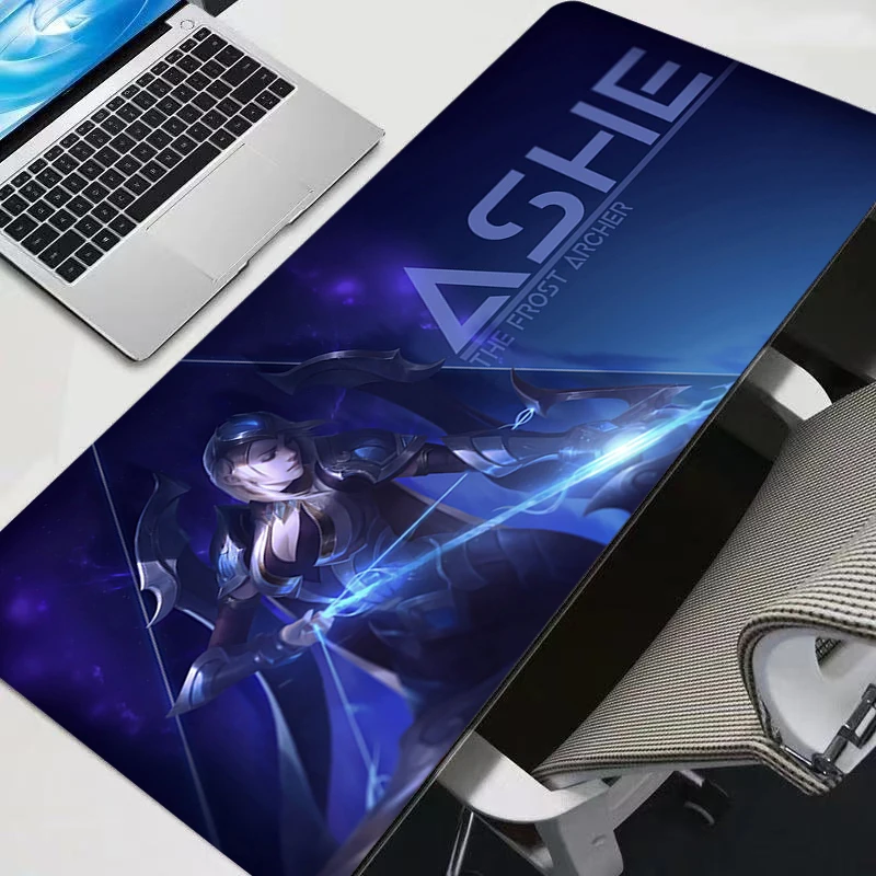 Veľká herná myšacia liga legendy ASHE XXL Klávesnica Pad Gamer Mouse podložka na stole Speed ​​Desk Mat Anime Soft Mouse Rats
