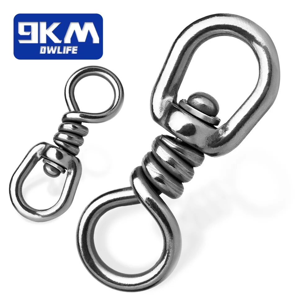 Veľká hra tuniaka Slaná voda otočná otoča 15 ~ 60ks z nehrdzavejúcej ocele Rybárske otáčky Lures Line Connector pre Shark a Swordfish & Tuna