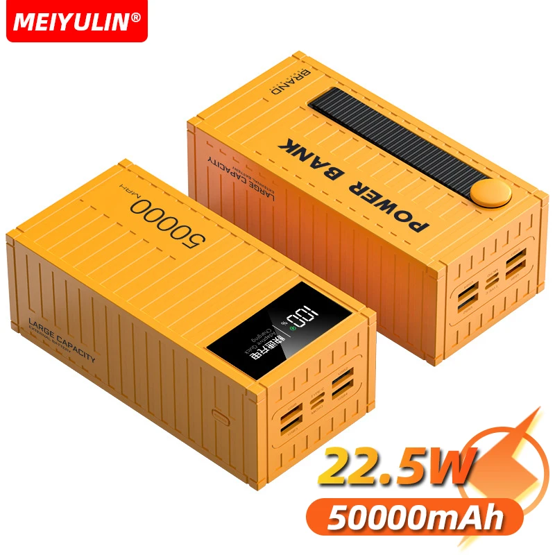 Veľká kapacita 50000 mAh Power Bank Prenosná USB C PD Rýchle nabíjanie mobilnej náhradnej batérie pre iPhone 15 Xiaomi Samsung PowerBank