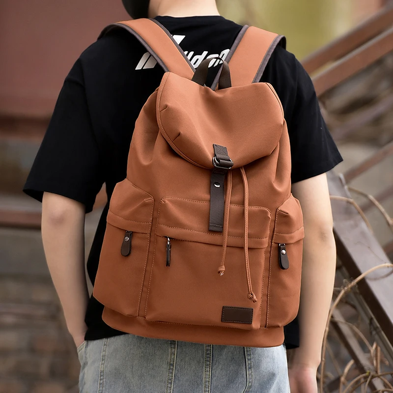 Veľká kapacita cestovná taška Muži cestovné počítačové tašky Canvas batoh pre voľný čas študent Daypack Outdoor dochádzanie Rucksnab