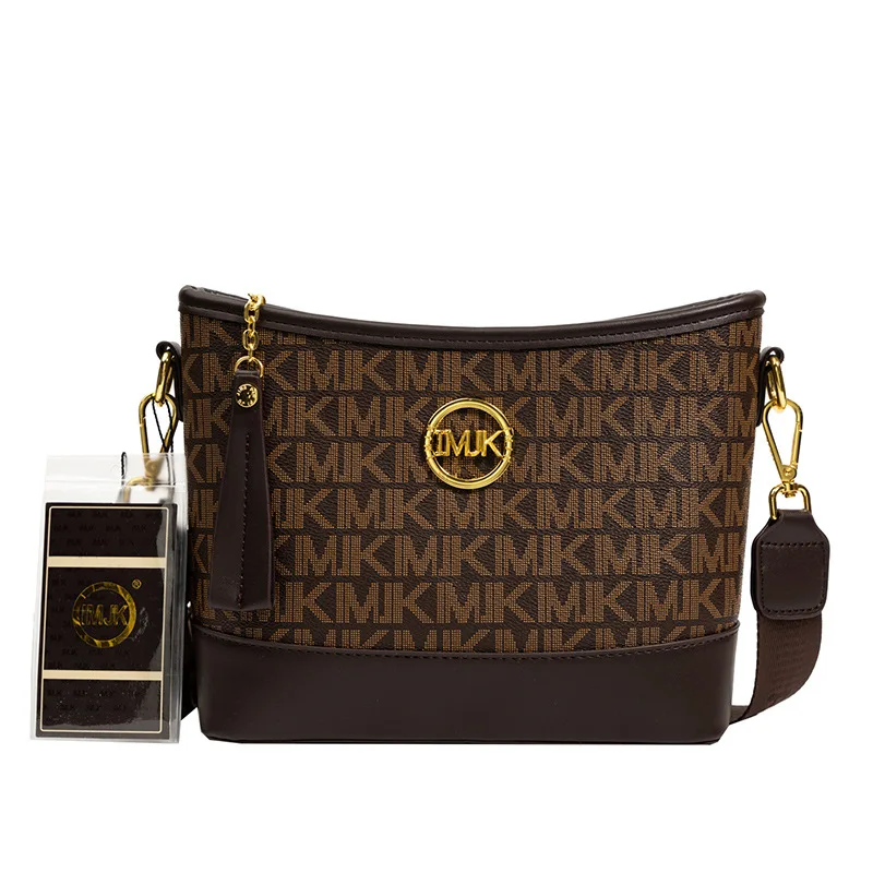 Veľká kapacita Crossbody Tašky pre ženy retro tlače Messenger Bucket Buck Casy Ramer Candbag všestranné triedne kabelky