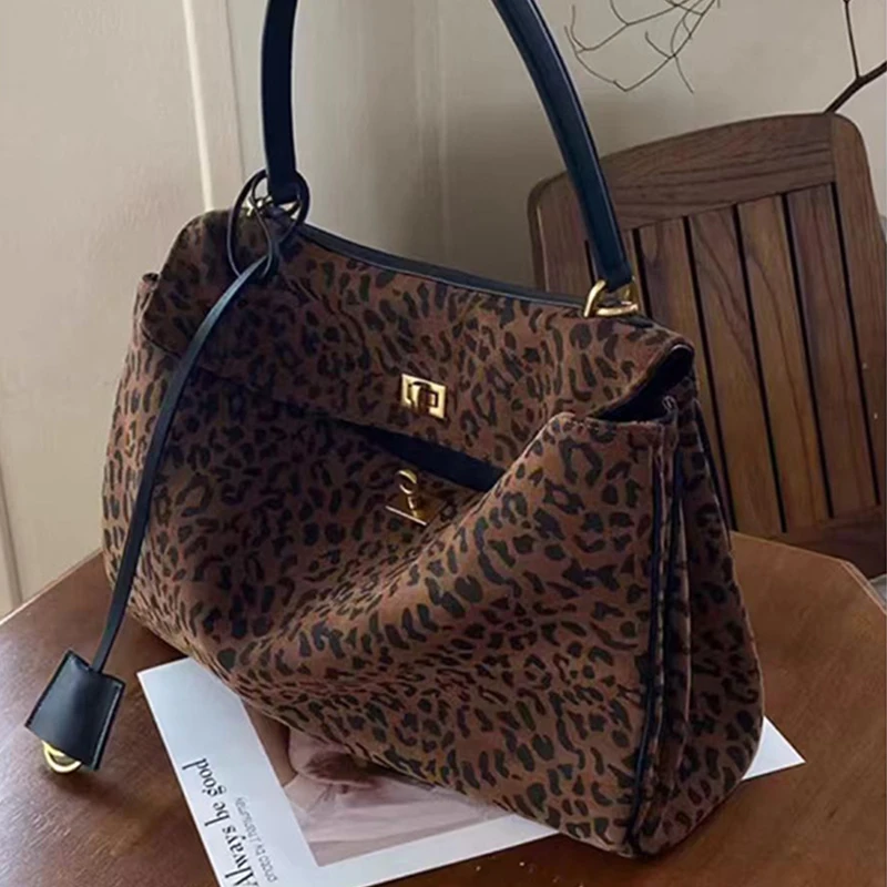 Veľká kapacita leopardová tlač tote tašky Ženy Rodeo Bag CONTUTER retro módne prenosný prenosný dizajnér dizajnéra značky značky BAG