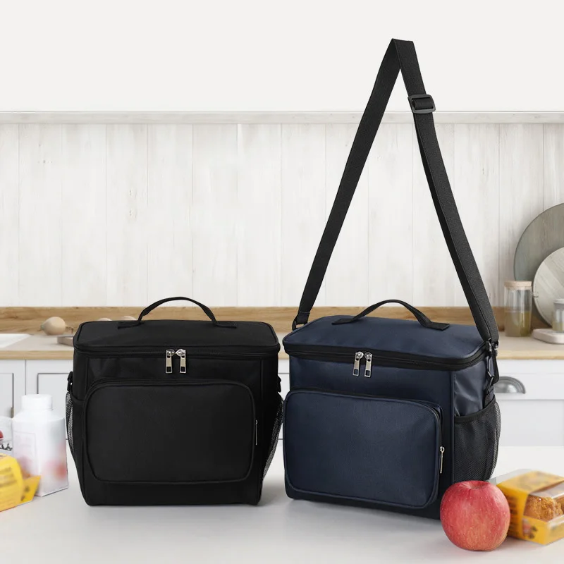 Veľká kapacita nepremokavá obedová taška Prenosná vonkajšia pikniková potravina ľadového balenia Izolovaná taška vhodná pre školu a prácu Bento Bag