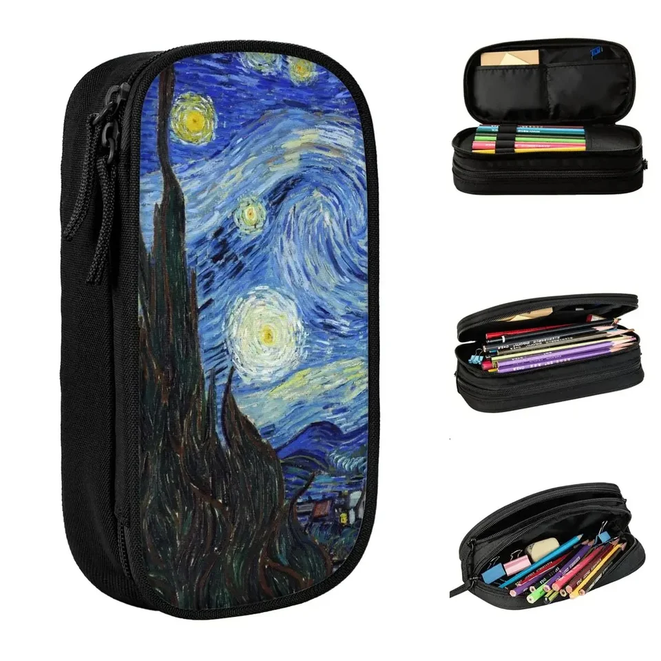 Veľká kapacitná ceruzka Vincent Van Gogh - doplnky Starry Night School STAR Dvojrstvová ceruzka ceruzka