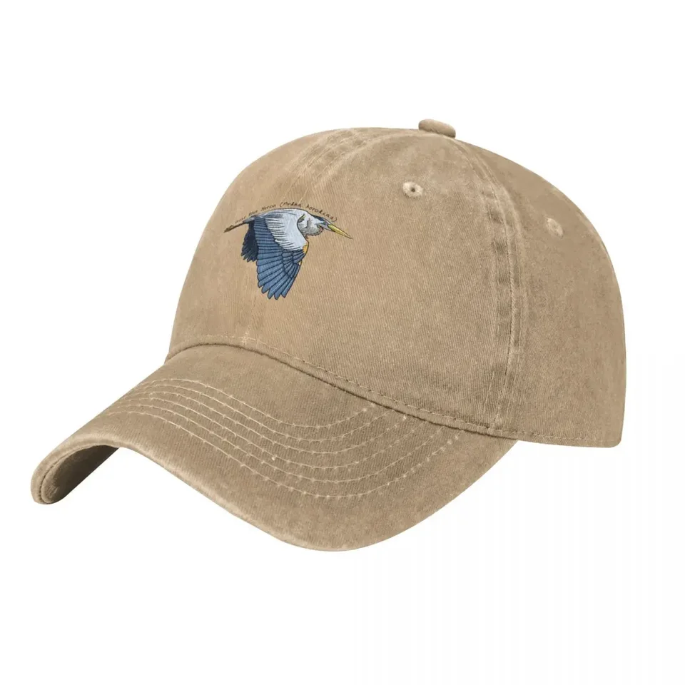 Veľká modrá volavka lietania od Woodsmith Baseball Cap Luxury Brand Streetwear Fashion Men Luxury Brand Dámska