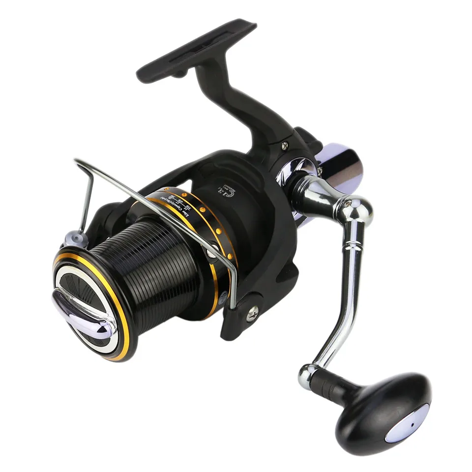 Veľká more spinning Rybárska navijaka Dlhá rukoväť 14BB 8000 9000 10000 11000 Series Séria Carp Sprievodca otáčaním kolesa hliníkovej cievky