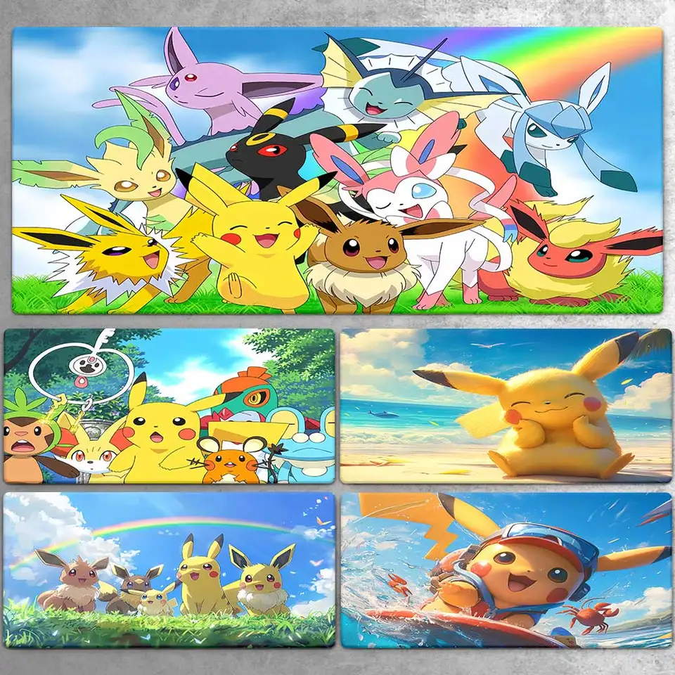 Veľká myšačka xxl roztomilá pokémonová podložka Mouse Pad Keyboard Gaming Accessories Mouse Mouse Mouse Mouse Office počítač počítač PC Gamer