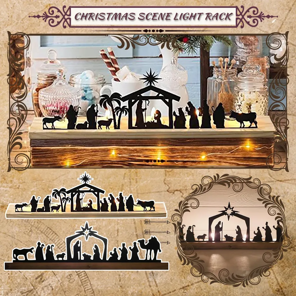 Veľká noc Adventná sviečka Držiteľ sviečiek Tealight votive Crown Candlesticks Narodená scéna dekor krb Candelabra 2024 nový
