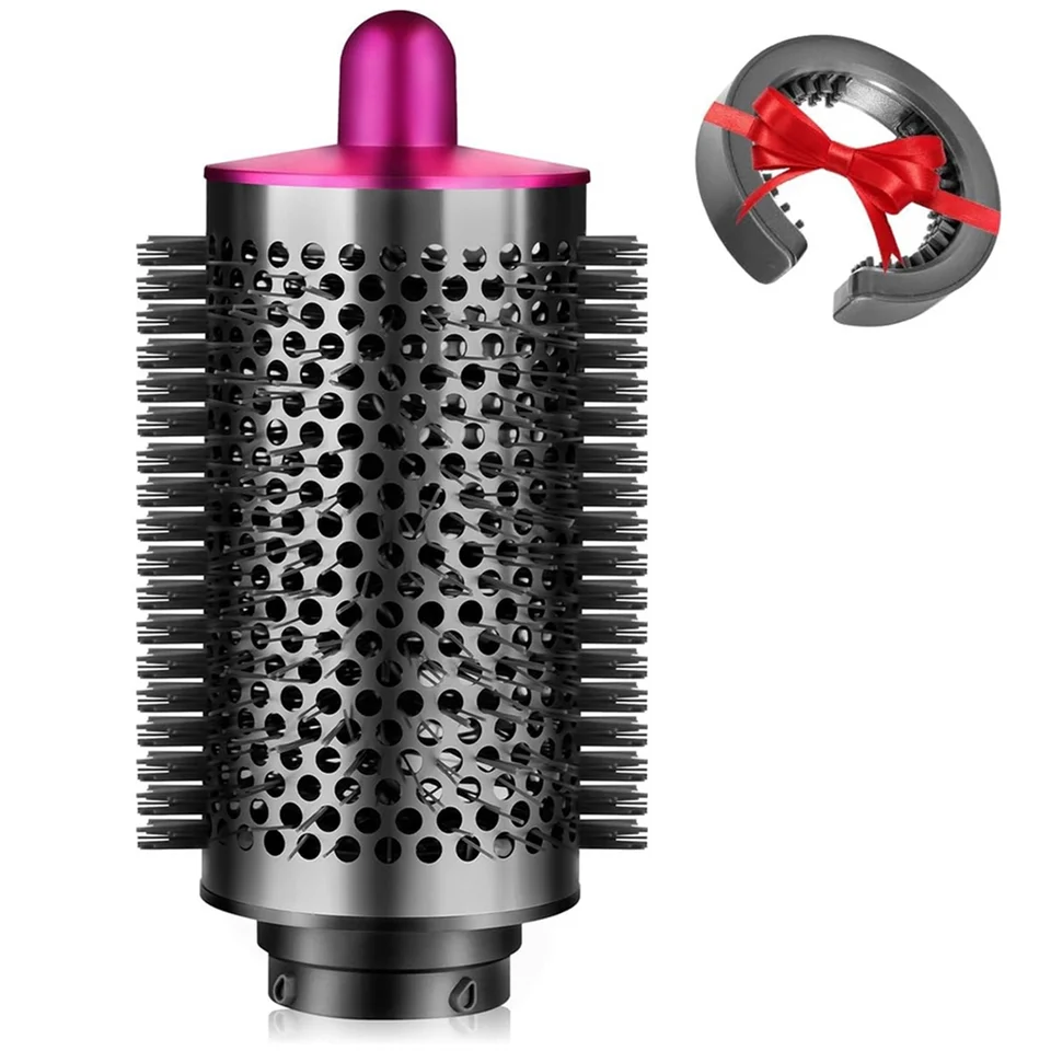 Veľká objemová kefa na kefu na prílohy Dyson Airwrap, chmýří a objemové pre styling Rose Red