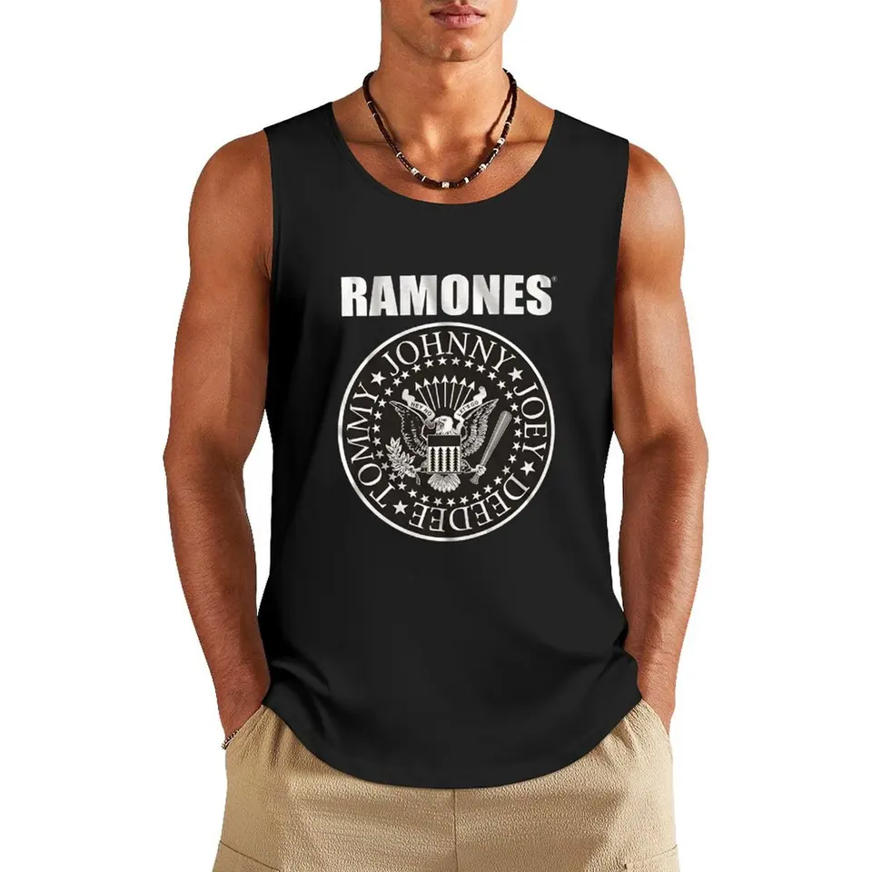 Veľká Ramone Tank Top Gym Top Pánske bavlnené tričko