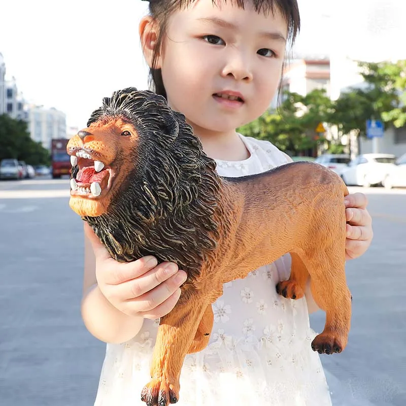 Veľká simulácia zvierací svet Model Toy Wild Animal Tiger Lion žiraf slon hippo zebra panda hnedý medvedí gepard hračky