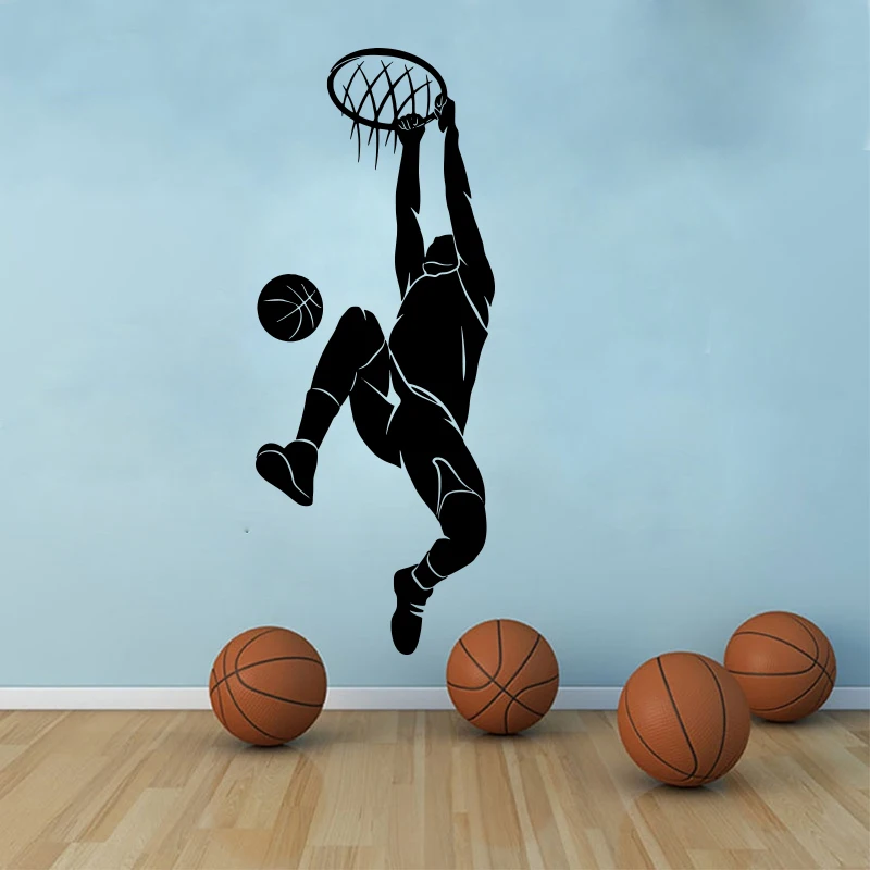 Veľká slama dunk basketbalová stena slepka na stenu Dunk Stunt Basketbal hráč Šport stena