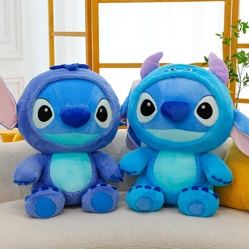 Veľká veľkosť 55 cm karikatúra plyšové hračky pre bábiky steh Sullivan Doll Blue Stitch Kids vianočné vankúš