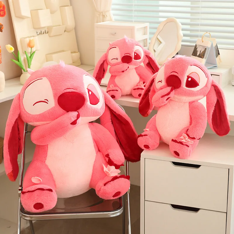Veľká veľkosť Disney Pink Sakura Stitch plyšová hračka huggable plyšy plnené anime filmový steh bábika kawaii hodí vankúš vianočný darček