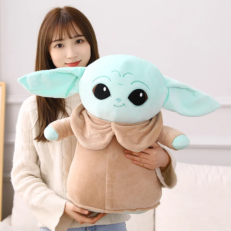 Veľká veľkosť Disney Toys Star Wars Anime Yoda Grogu Mandalorian detská plyšová hračka Majster Majster cudzincov Yoda plnené anime bábiky Darčeky