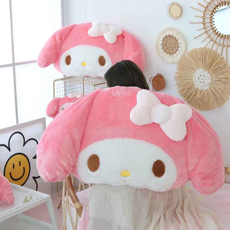 Veľká veľkosť moja melódia plyšové hračky Sanrio Anime periférie mojej melódií plnené bábiky melódia vianočný darček pre dieťa
