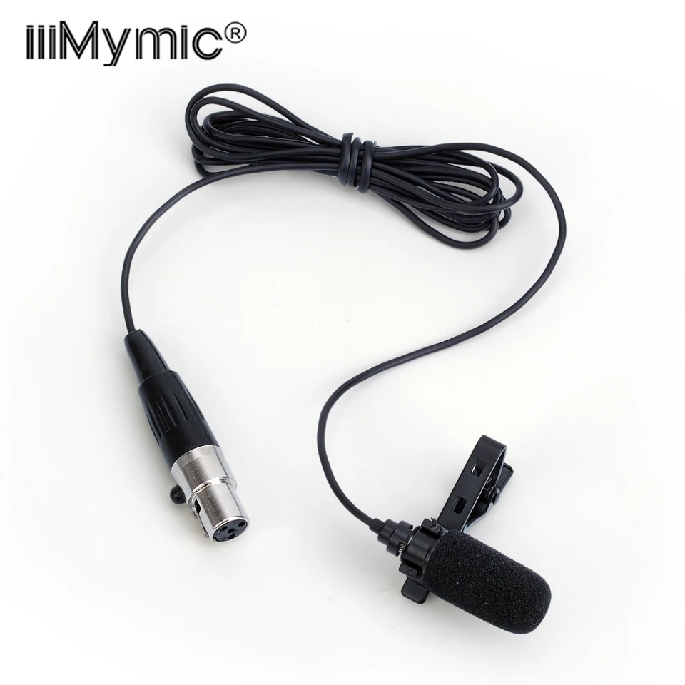 Veľké absorbovanie zvuku !! Profesionálny livalierový kĺbový klip Klip kondenzátor mikrofón 4pin mikrofón pre Shure Bodypack 4 PIN XLR TA4F