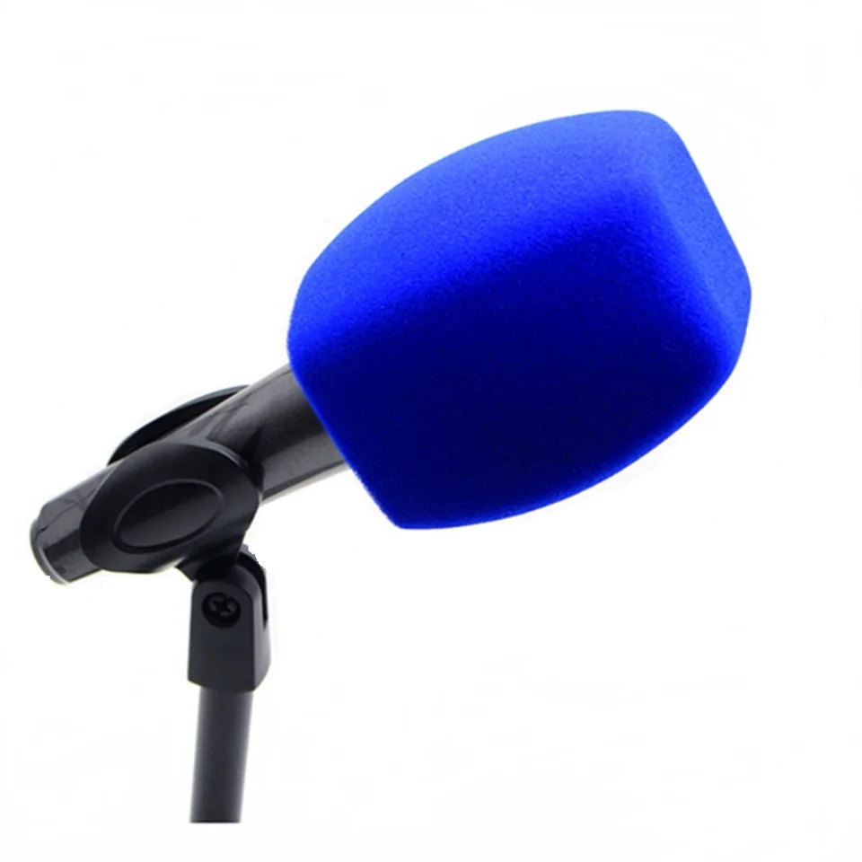 Veľké mikrofónne penové čelné sklo čelné sklo Square Mic Foam Covers pre rozhlas a televíziu, rozhovor, živé vysielanie