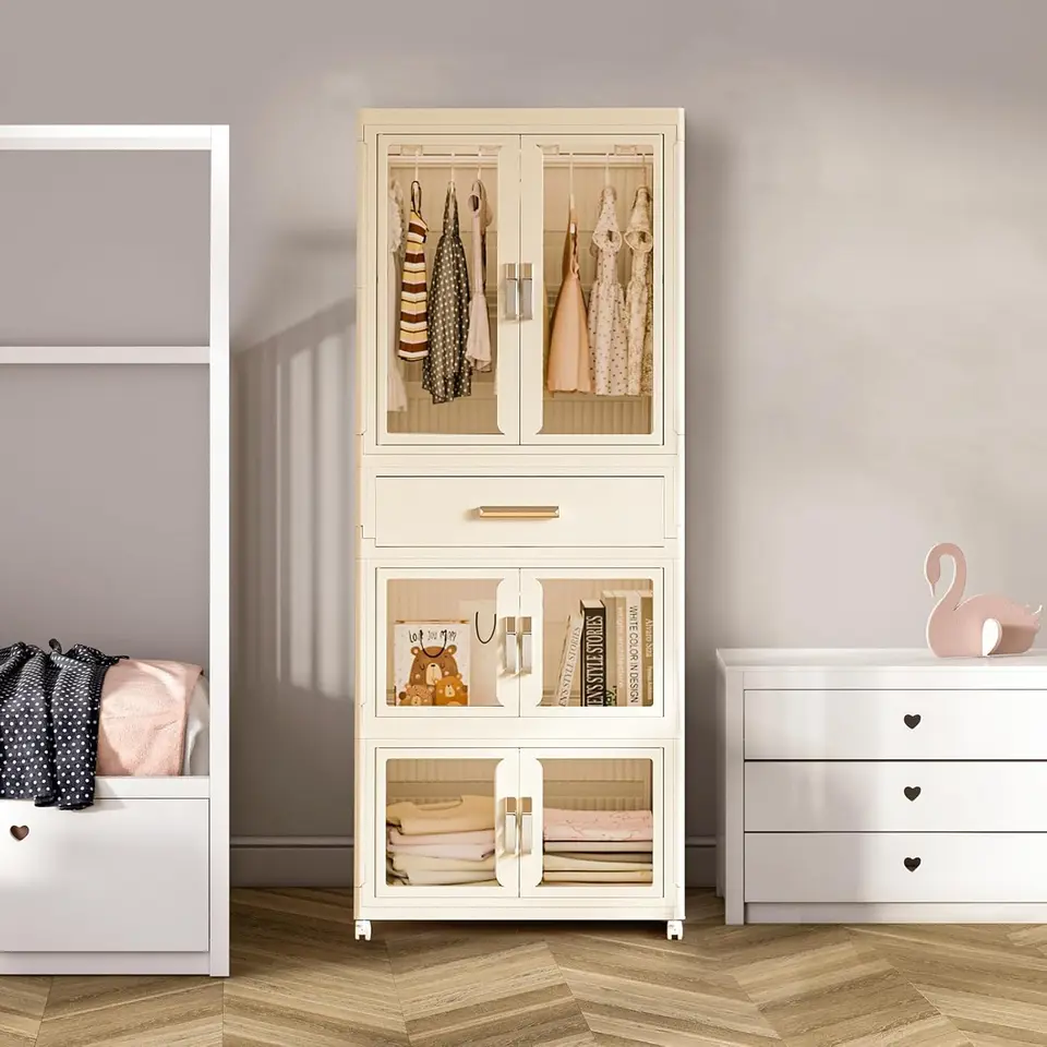 Veľké prenosné detské šatníky Detská armoire pre dospelých