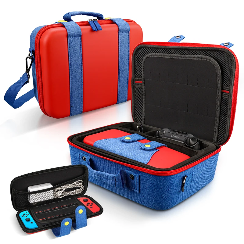 Veľké prepravné ochranné puzdro pre prepínač Nintendo Switch/OLED Controller Cestovný úložný vrecko pre herné príslušenstvo NS Switch