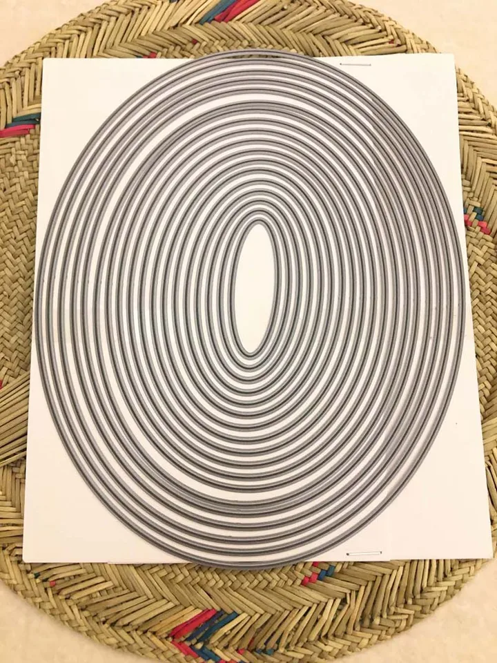 Veľké rezné matrice Plain Oval 0050 Scrapbook Cardmaking Metal Dies Paper Craft Stencil