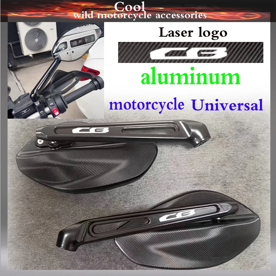 Veľké zrkadlové zrkadlá povrchu pre Honda CB150R CB250R CB300R/F CB400 CB650R CB500