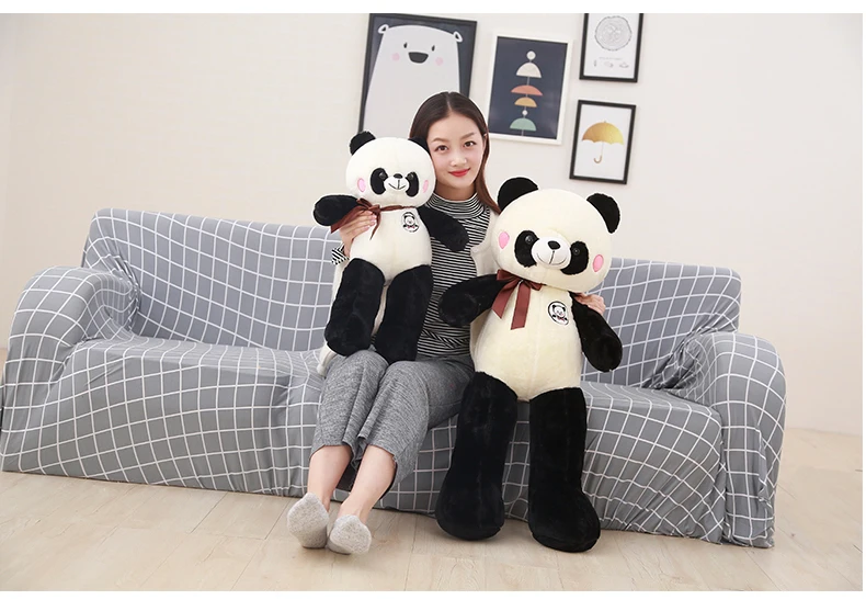 Veľký 120 cm gaint panda plyšová hračka Soft Doll Hrot vankúš