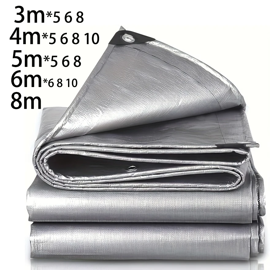 Veľký dažďový pokrývka plachta 3mx4 6 8 4x6 8 10 12 20 m 5*5 CAMP PARTAPORAPREOR SILVER GARDINE MINKING SUNNE SEN OUTDOROUR CELOPY