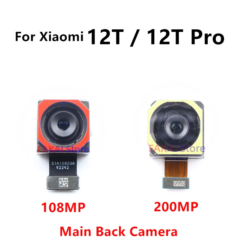 Veľký hlavný zadný zadný fotoaparát pre Xiaomi 12T 22071212AG 108MP / 12T PRO 22081212UG 200MP MODULOVÝ MODUL FLOWULOVÝ KABEL SUBOR
